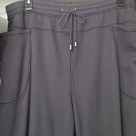 FREE PEOPLE INTIMATELY GRAY WAFFLE SET. SIZE LG & XL - Picture 3 of 7